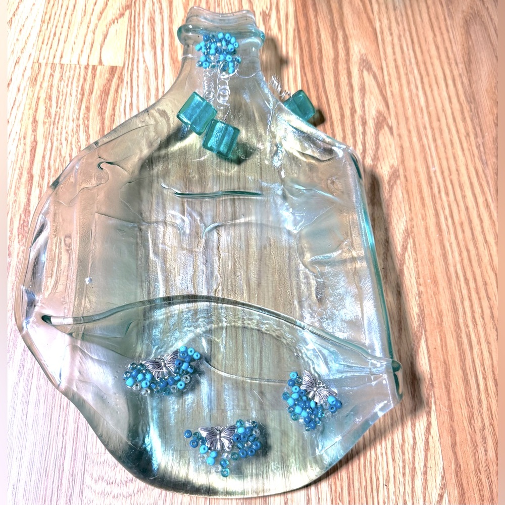 Art Glass Hors d'Oeuvres, Snack,Olive Tray